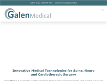 Tablet Screenshot of galenmed.ca